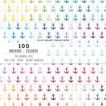 Load image into Gallery viewer, 100 Anchor Pattern Digital Papers (Color)
