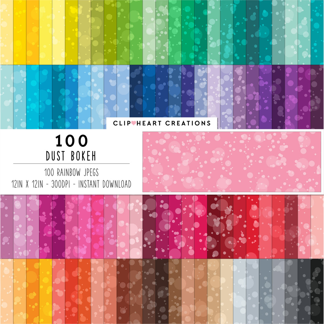 100 Bokeh Digital Papers