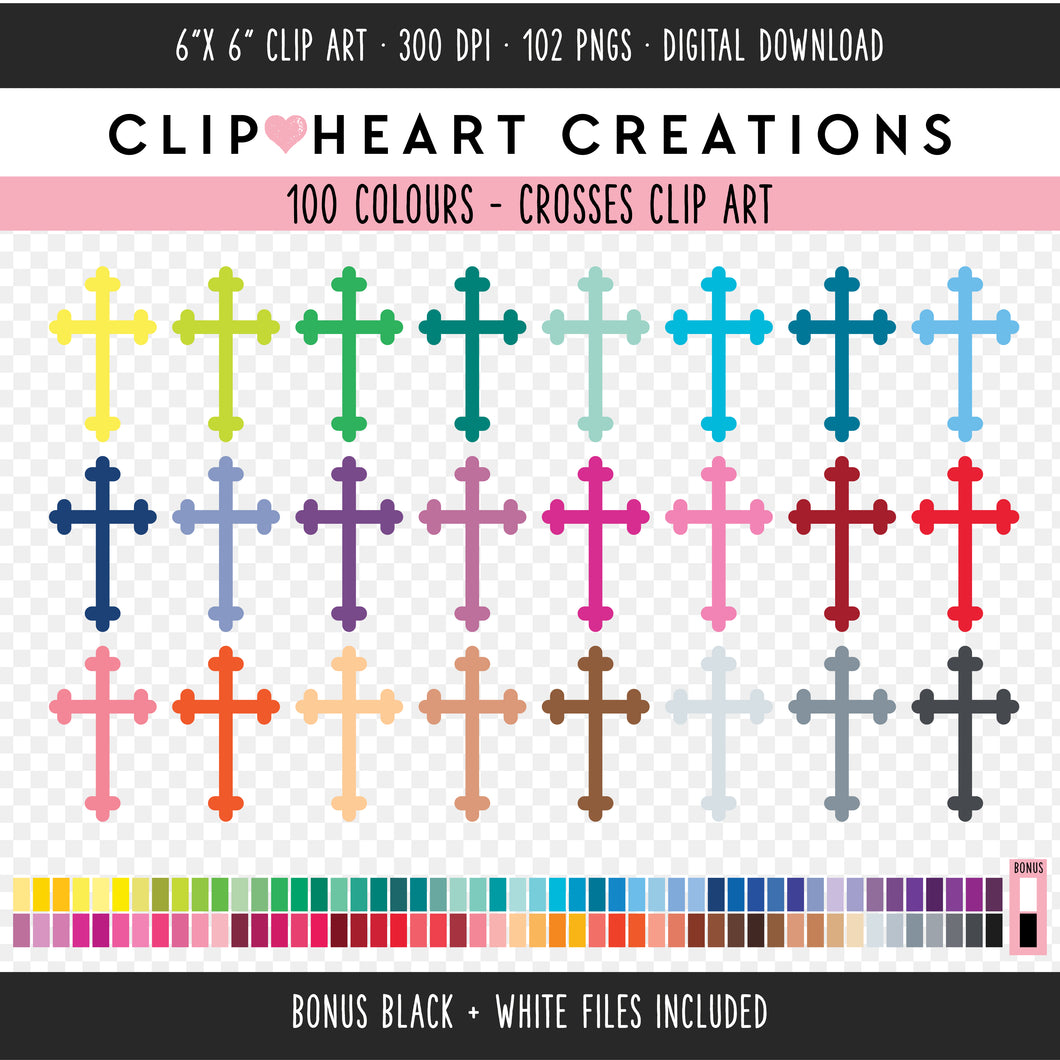 100 Cross Clip Art