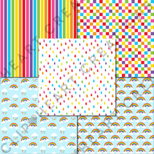 Load image into Gallery viewer, Rainbow Brights Seamless Digital Papers
