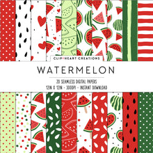 Load image into Gallery viewer, Watermelon Seamless Digital Papers
