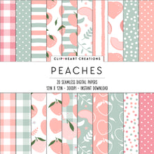 Load image into Gallery viewer, Peaches Seamless Digital Papers
