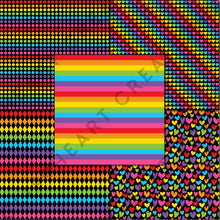 Load image into Gallery viewer, Rainbow Darks Seamless Digital Papers
