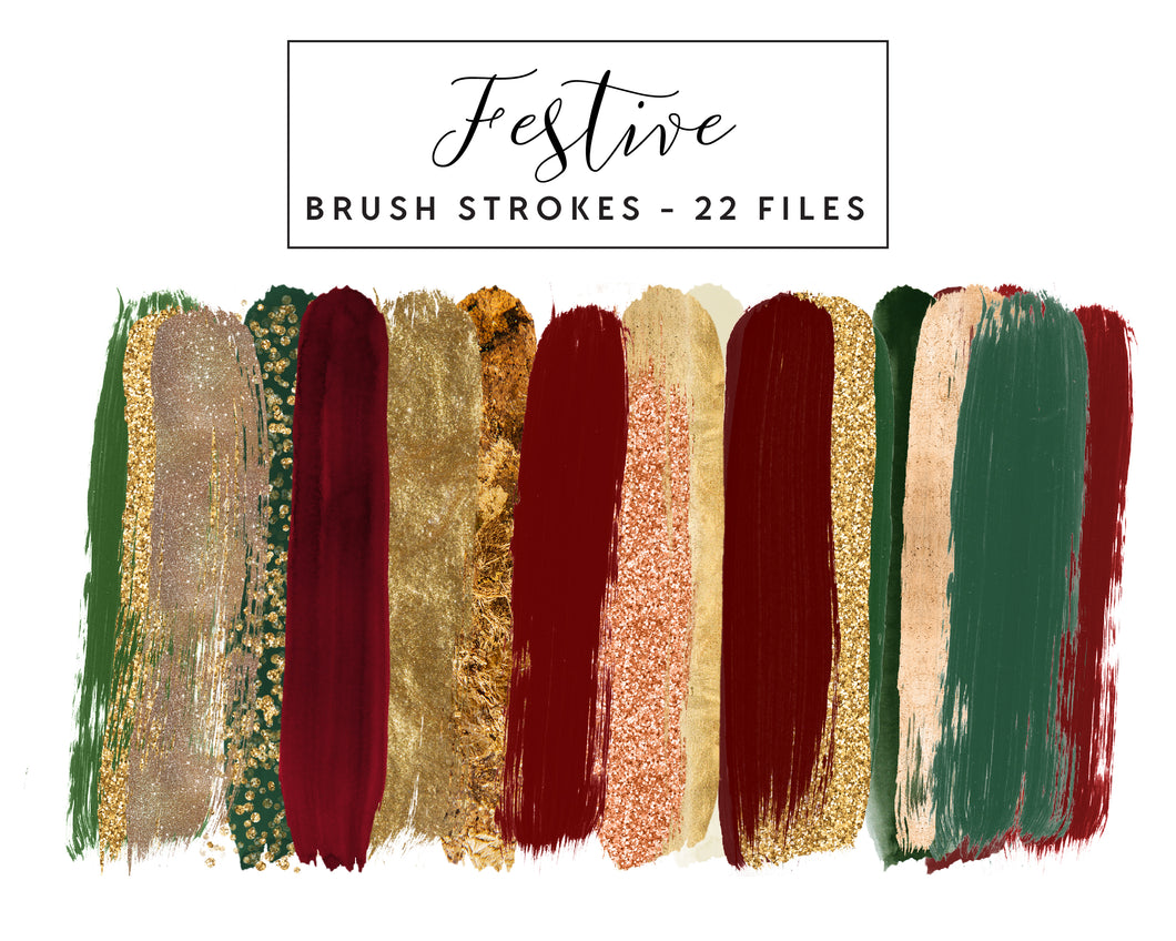 Festive Brush Strokes