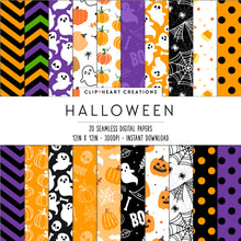 Load image into Gallery viewer, Halloween Seamless Digital Papers
