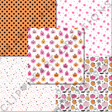 Load image into Gallery viewer, Pink Halloween Seamless Digital Papers
