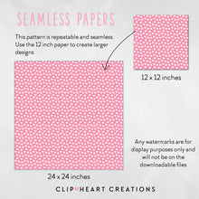 Load image into Gallery viewer, 100 Confetti Heart Pattern Digital Papers (White)
