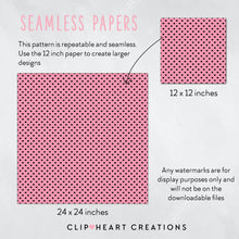 Load image into Gallery viewer, 100 Hearts Pattern Digital Papers (Black)
