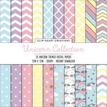 Load image into Gallery viewer, Unicorn Digital Papers
