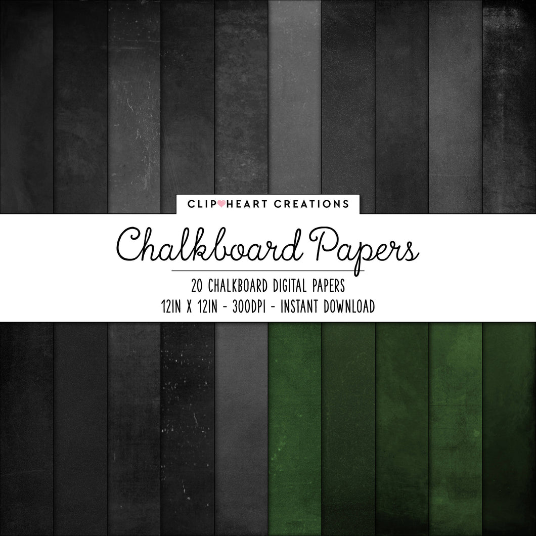 Chalkboard Digital Papers