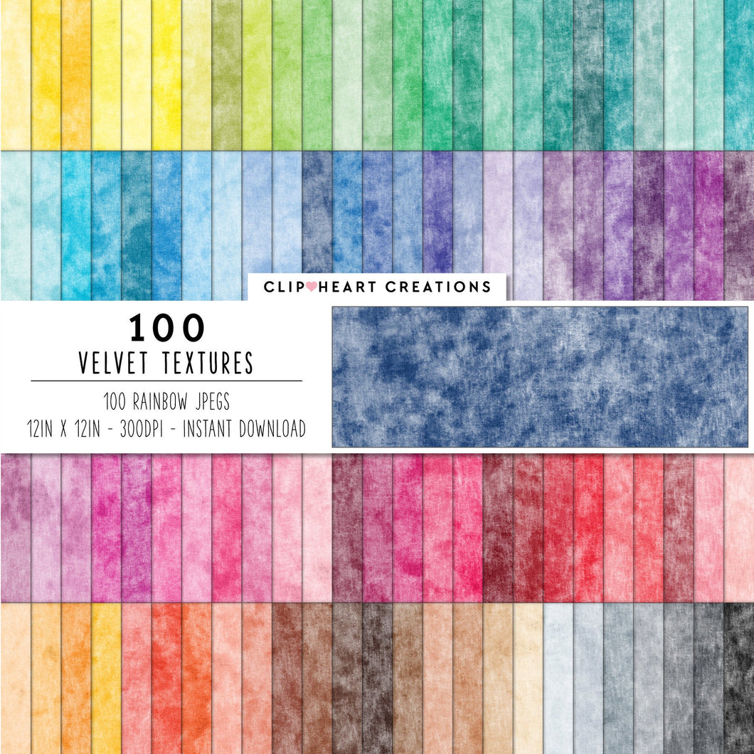 100 Velvet Texture Digital Papers