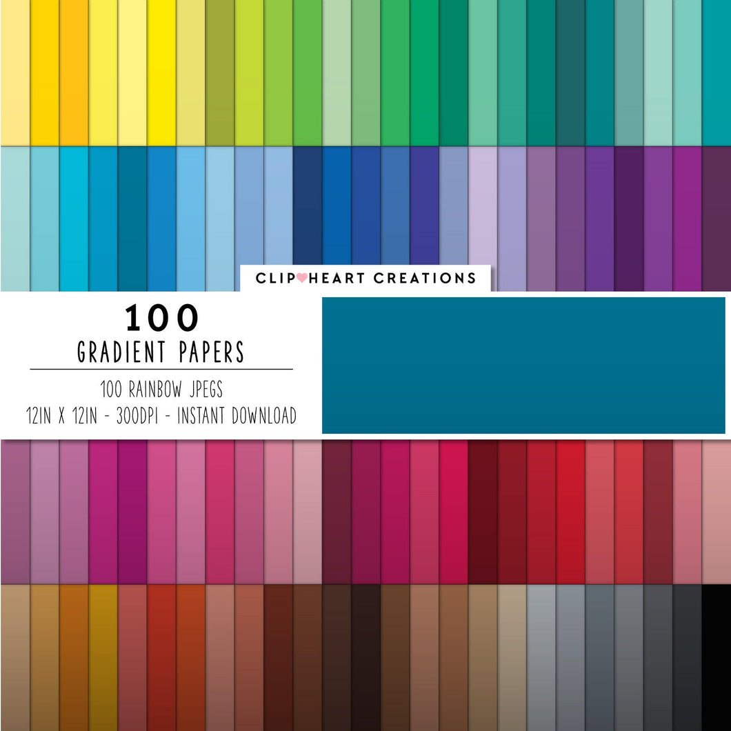 100 Gradient Digital Papers