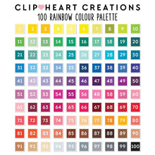 Load image into Gallery viewer, 100 Glitter Heart Clip Art
