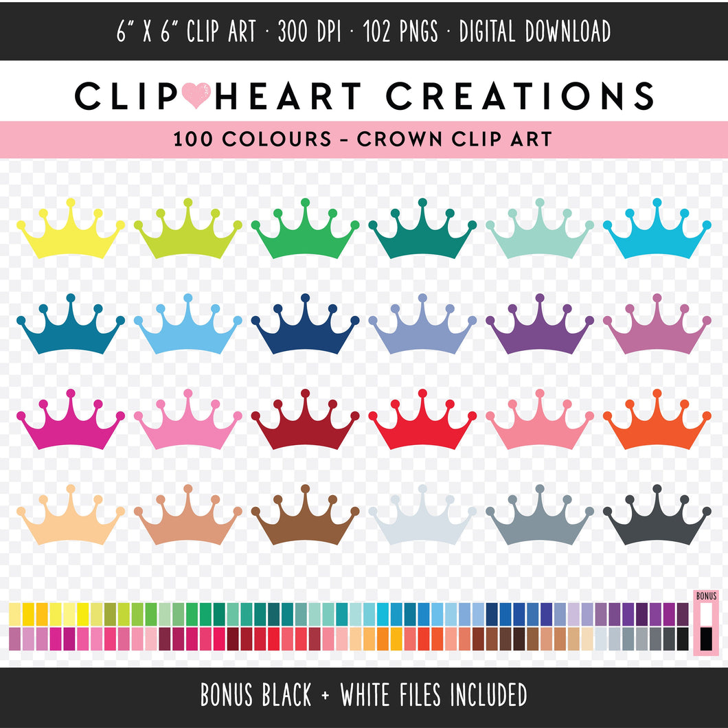 100 Crown Clip Art