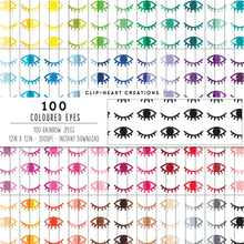 Load image into Gallery viewer, 100 Eye Pattern Digital Papers (Color)
