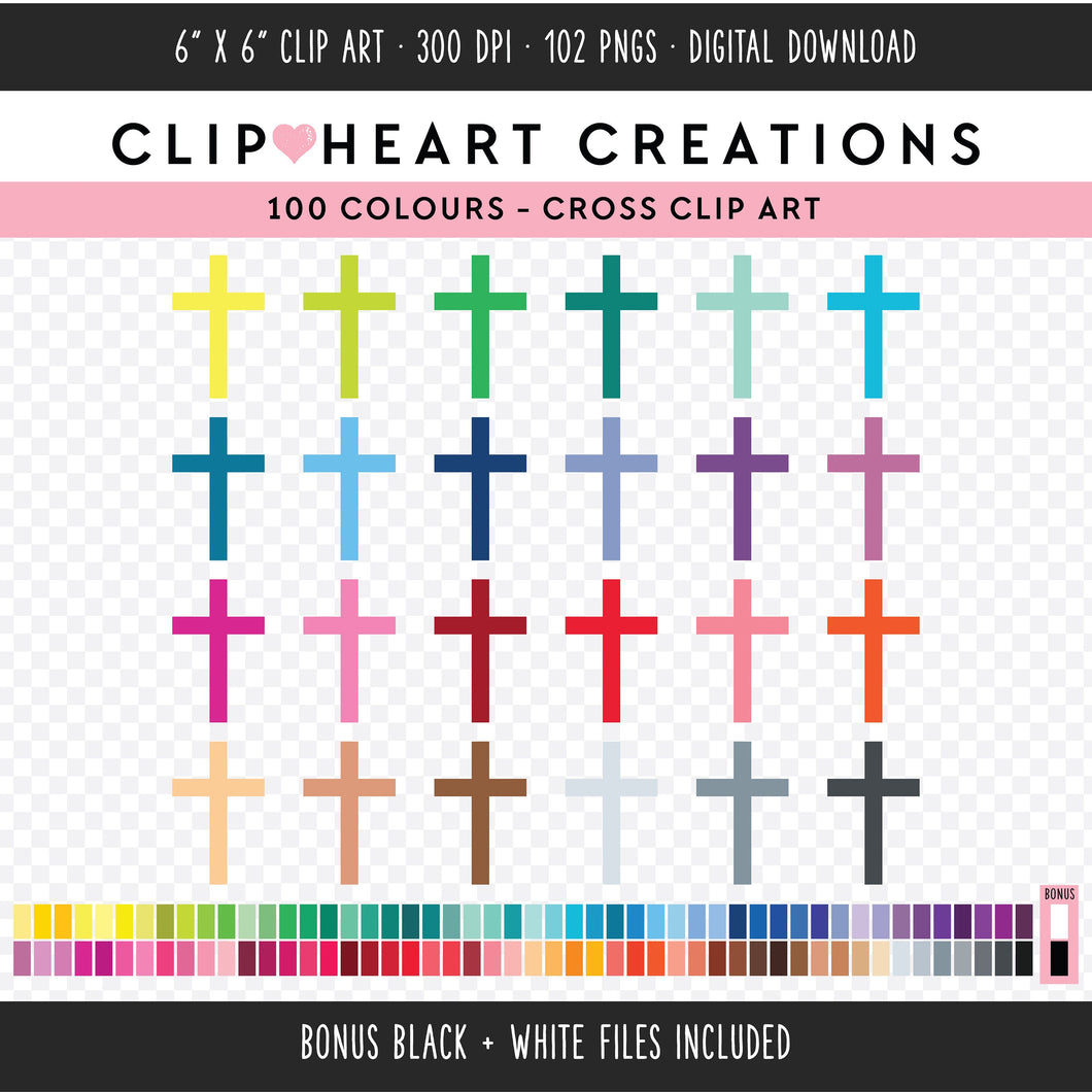 100 Cross Clip Art