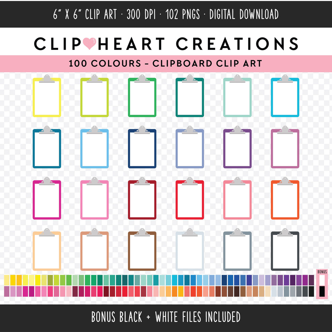 100 Clipboard Clip Art