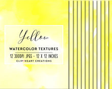 Load image into Gallery viewer, Yellow Watercolor Digital Papers
