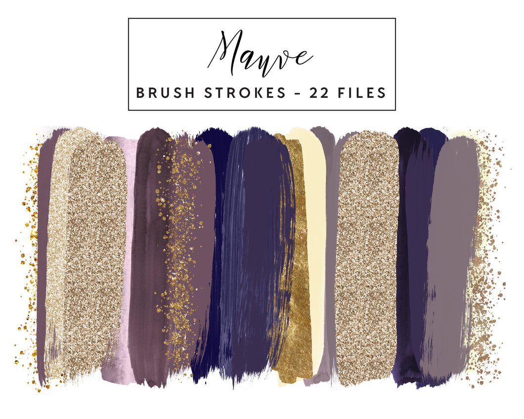 Mauve Brush Strokes