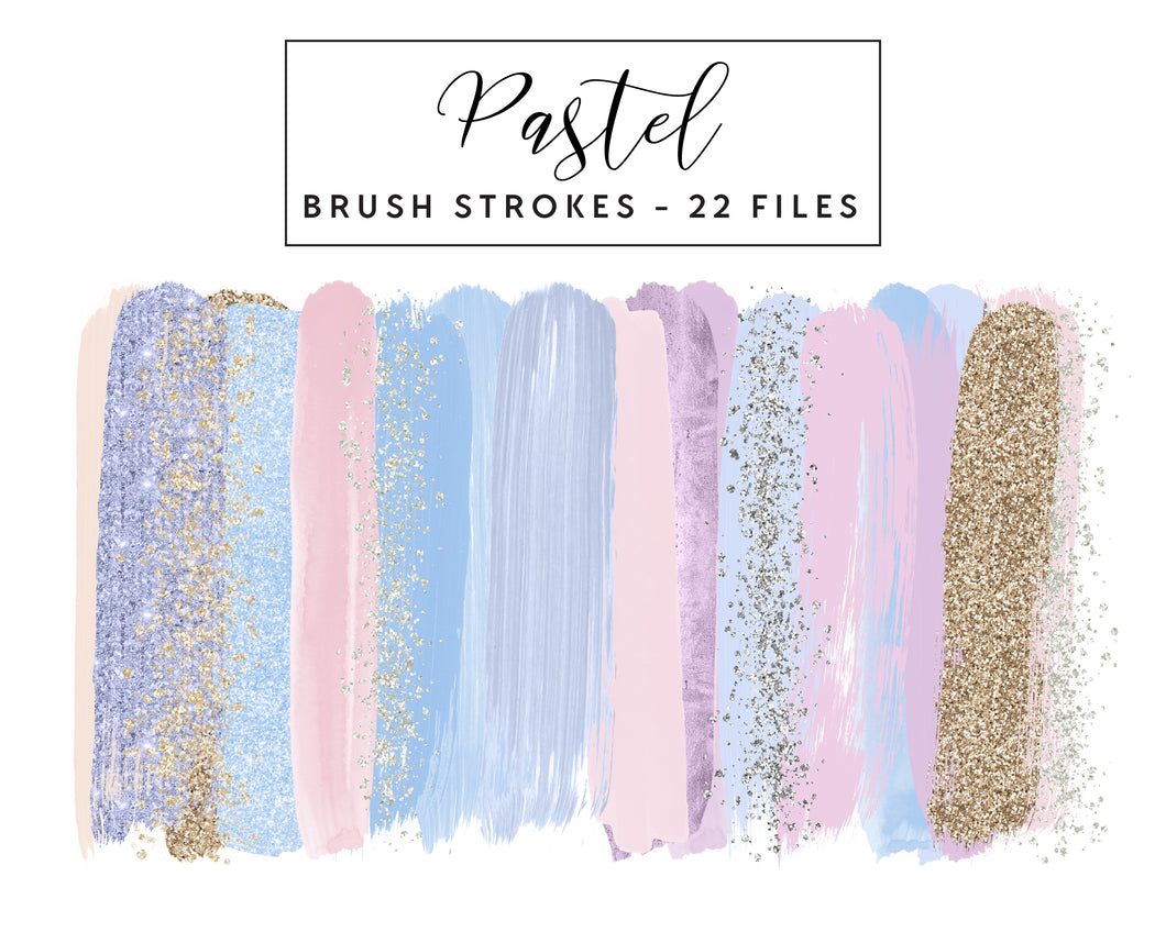 Pastel Brush Strokes