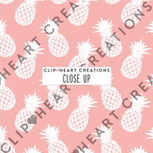 Load image into Gallery viewer, 100 Pineapple Pattern Digital Papers (White)
