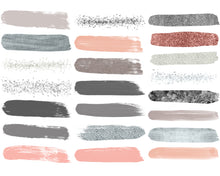 Load image into Gallery viewer, Pink &amp; Silver Brush Strokes
