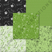 Load image into Gallery viewer, Green Soccer Seamless Digital Papers
