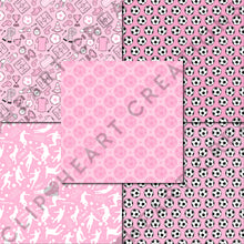 Load image into Gallery viewer, Pink Soccer Seamless Digital Papers
