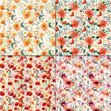 Load image into Gallery viewer, Summer Floral Watercolors Seamless Digital Papers
