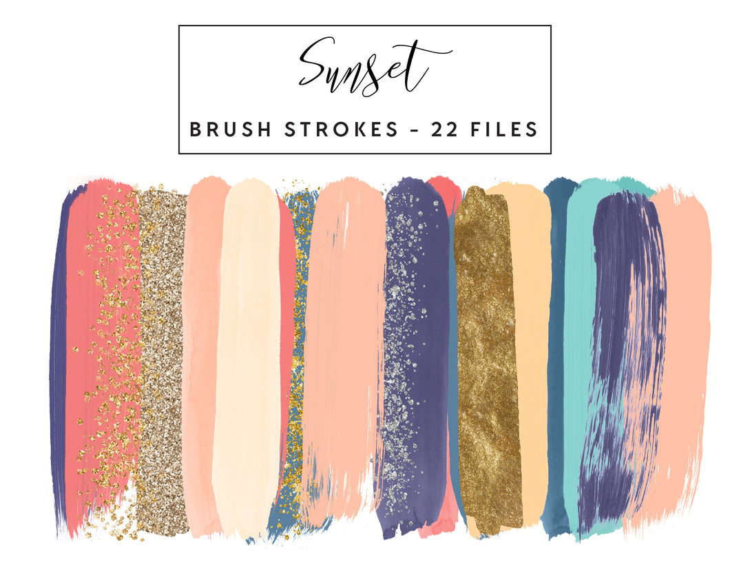 Sunset Brush Strokes