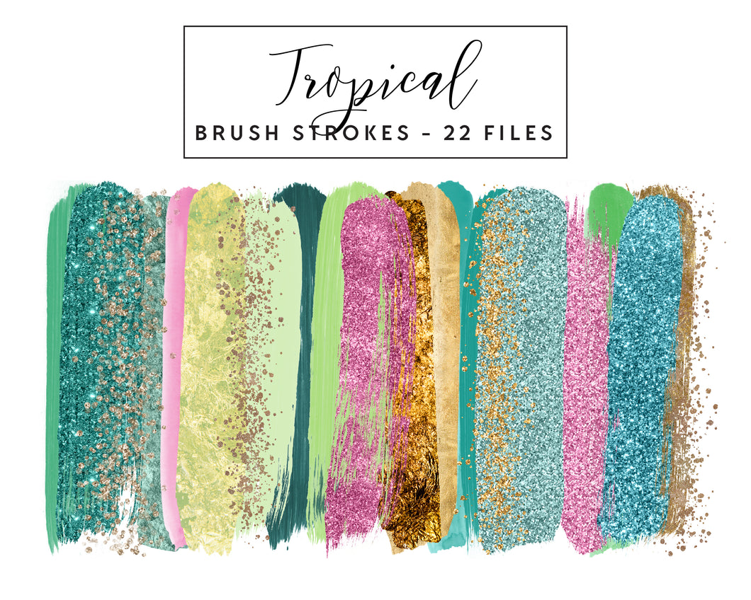 Tropical Brush Strokes