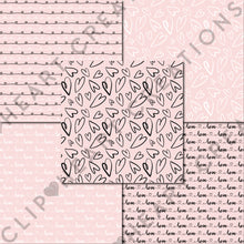 Load image into Gallery viewer, Valentines Day Blush Digital Papers
