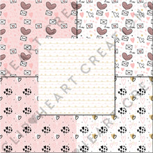 Load image into Gallery viewer, Valentines Day Blush Digital Papers
