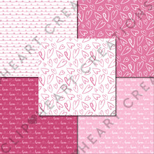 Load image into Gallery viewer, Valentines Day Pink Digital Papers
