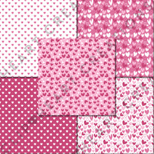 Load image into Gallery viewer, Valentines Day Pink Digital Papers
