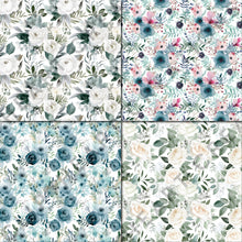 Load image into Gallery viewer, Winter Floral Watercolors Seamless Digital Papers
